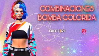 Combinaciones Bomba Colorida  Free Fire [upl. by Aretha875]