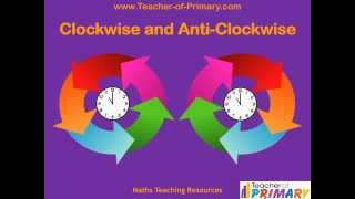 Clockwise and Anti Clockwise  Teaching Resource [upl. by Annaig]