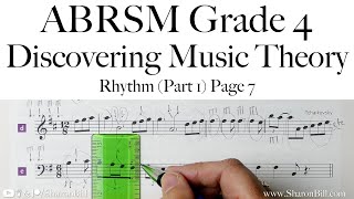 ABRSM Discovering Music Theory Grade 4 Rhythm Part 1 Page 7 with Sharon Bill [upl. by Lladnek]