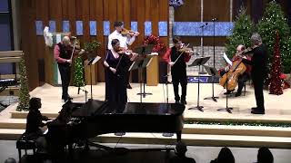 Bach Concerto D Minor Media clip Dylana Jenson Leo Sushansky violins National Chamber Ensemble [upl. by Annoved]