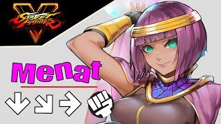 Street Fighter 5 – Menat Move List Guide [upl. by Dewain]