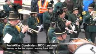 Carabiniers Lembeek  Mars vh 8ste Linie Regiment [upl. by Ahsiela]