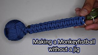 Monkeyfist ball using paracord [upl. by Hjerpe]