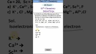 isoelectronic question for class 11 [upl. by Im]