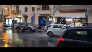 First rain of winters in Malta 🇲🇹 malta marsaskala rain winter 2025 [upl. by Bronny]