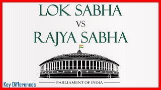 Lok Sabha Vs Rajya Sabha Difference between them with features amp comparison chart [upl. by Cora]