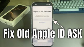 Fix App Store Ask For Old Apple ID Password on iPhone ios1817 100 Work [upl. by Penelope]