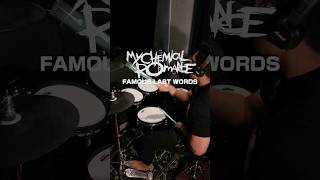 MCR  FAMOUS LAST WORDS 🔥🥁 shorts mychemicalromance drums [upl. by Uba]