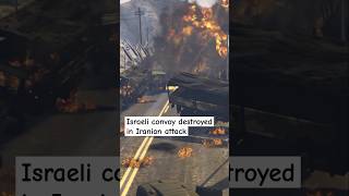 Iranian Jets destroy Israels biggest convoy GTA 5 [upl. by Ardnaek]