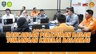 Rapat Harmonisasi Rancangan Peraturan Badan Tunjangan Kinerja Basarnas [upl. by Alimaj508]