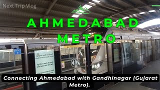 Ahmedabad Metro Train Full Updates  Sabarmati Metro Station  Gujarat first metro network gujarat [upl. by Jarietta]