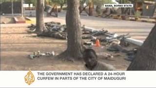 Nigerian army blockades Boko Haram base [upl. by Rolyak417]