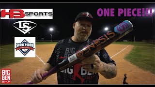 LOUISVILLE SLUGGER GENESIS ONE PIECE USSSA HEADBANGER SPORTS EXCLUSIVE Slowpitch Softball Bat [upl. by Yerffeg]