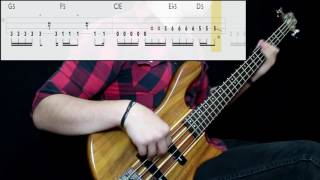 Stone Temple Pilots  Plush Bass Cover Play Along Tabs In Video [upl. by Hoopen]