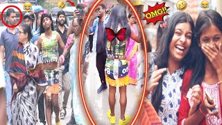 Best reaction prank 😂 on publicStylish dress prank 👗🤣 Dustu khoka pranks [upl. by Ahsaya]