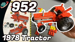 Building Technic Tractor 952 Retired LEGO Study [upl. by Enimsaj]