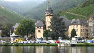 Germany BernkastelKues seen from the river Moselle [upl. by Nhabois]