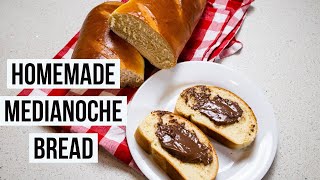 Medianoche Bread  Homemade YeastEggSweet Bread  Makes 2 Loaves [upl. by Fanechka]