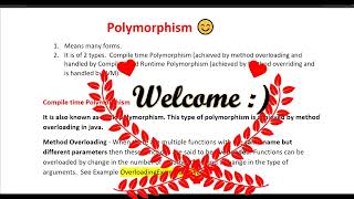 Polymorphism Java Interview Questions Part1  Java Interview Questions  Video 22 [upl. by Ennagem553]