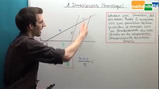1 Strahlensatz Strahlensätze Grundlagen [upl. by Anirehtac521]
