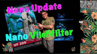 Nano Update Einbau Nano Meerwasser Aquarium Vließfilter Dupla Marin VF 200 [upl. by Nahgeam]