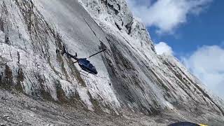 Helicopter at Basecamp Carstensz Pyramid 🏔helicopter explore gear rei mountains indonesia [upl. by Mayhew582]