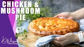 Chicken amp Mushroom Pie with Puff Pastry [upl. by Pedaiah122]