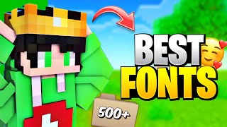 🤯 Best FONT PACK For Minecraft Videos 🔥 Dont Miss [upl. by Hillegass259]