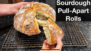 Turn a loaf of sourdough bread into crusty rolls [upl. by Charlena]