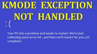 How To Fix KMODEEXCEPTIONNOTHANDLED Error  Windows 10881 [upl. by Brass973]