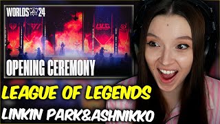 Worlds 2024 Finals Opening Ceremony  Reaction  Linkin Park  Ashnikko [upl. by Taub]