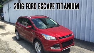 2016 Ford Escape Titanium Review [upl. by Eniloj849]