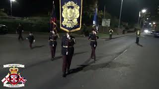 Dunaghy FB  Castlederg Young Loyalists FB Parade 2024 [upl. by Fredenburg878]