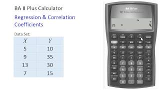 BAII Plus  Correlation and regression coefficients [upl. by Orford]