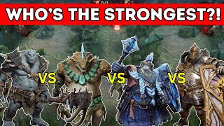 Who is the Tankiest Krodor vs Trusk vs Olague vs Brokkir Tank Showdown WoR quotTest Serverquot [upl. by Saticilef]