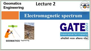 electromagnetic spectrum in remote sensing Geomatics Engineering  lecture 2 [upl. by Eirret]