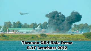 Tornado GR4 Role Demo  RAF Leuchars Airshow 2012 [upl. by Ahlgren]