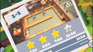 オーバークック overcooked11 攻略 ★４ [upl. by Bazil310]