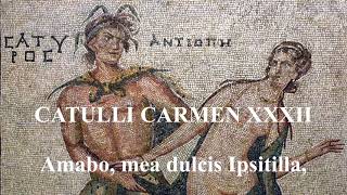 Catullus 32 in Latin amp English Amabo mea dulcis Ipsitilla Pronunciation amp Meter Notes [upl. by Creamer]