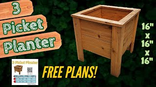 3 Pickets FREE Plans  Make Money Woodworking  How To [upl. by Angelico]