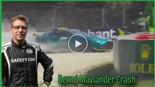 Safety Car driver Bernd Maylander crashes hard in Monza  Bernd Mayländer unfall [upl. by Suehtomit278]