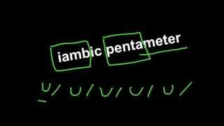 Understanding Iambic Pentameter [upl. by Bronny]