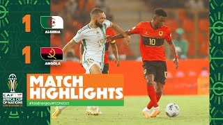 HIGHLIGHTS  Algeria vs Angola  ملخص مباراة الجزائر وانجولا 11 TotalEnergiesAFCON2023 [upl. by Henke]