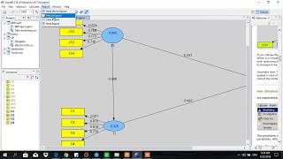 SmartPLS SEM with SmartPLS2 Part1 [upl. by Ajet]