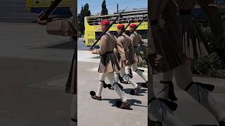 The Greek Presidential Guard March Evzones shorts travel greece [upl. by Kan]