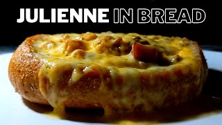 Julienne in Bread  Fast and Tasty  Beautiful Food Video [upl. by Sewoll595]