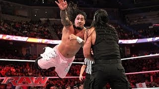 The Usos vs The Shield Raw Oct 21 2013 [upl. by Carmella]