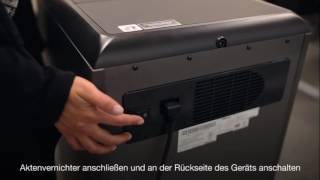 Aktenvernichter AutoMax 300C amp 500C Video Bedienungsanleitung [upl. by Ailet995]