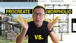 Procreate vs Morpholio Trace  Which is better for architects and interior designers [upl. by Hellene]