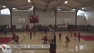 10124 Northwood versus Memorial Park Volleyball [upl. by Schram857]